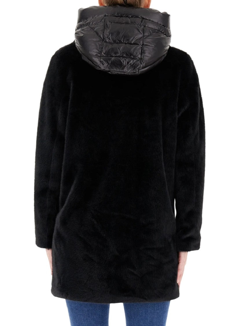Black Jacket With Detachable Hood