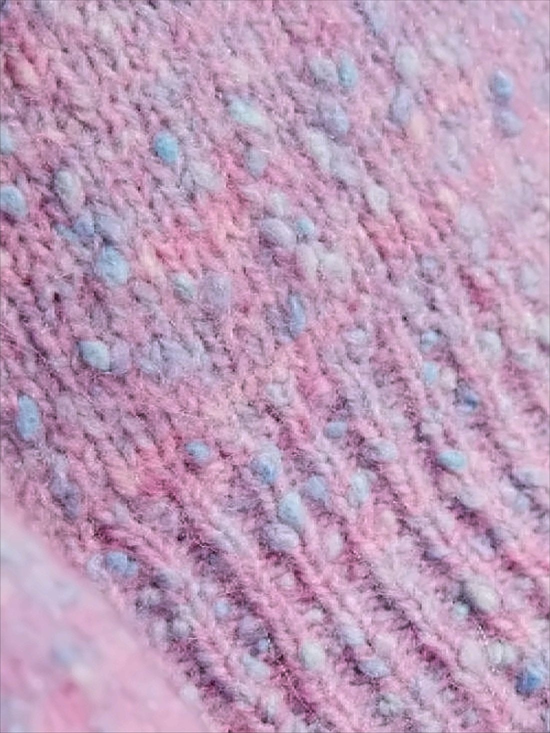 Textured Knit Sweater in Pastel Shades