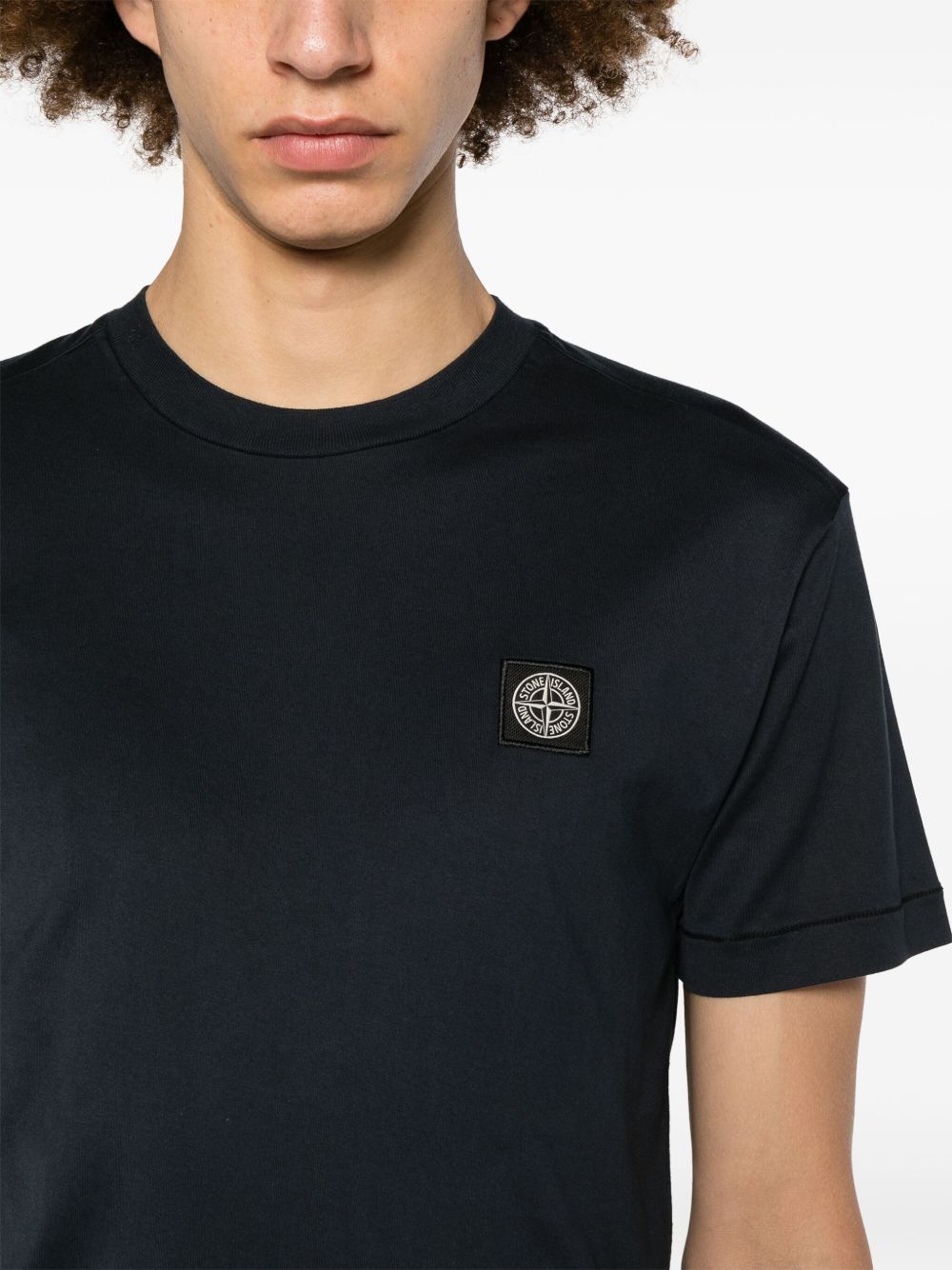 Soft Cotton T-Shirt With Distinctive Logo Patch