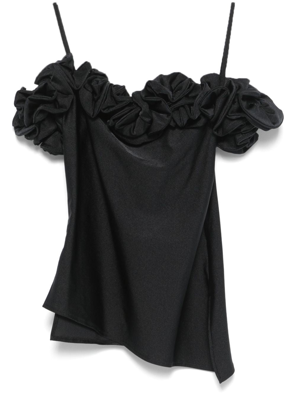 Off-Shoulder Top with Ruffled Neckline