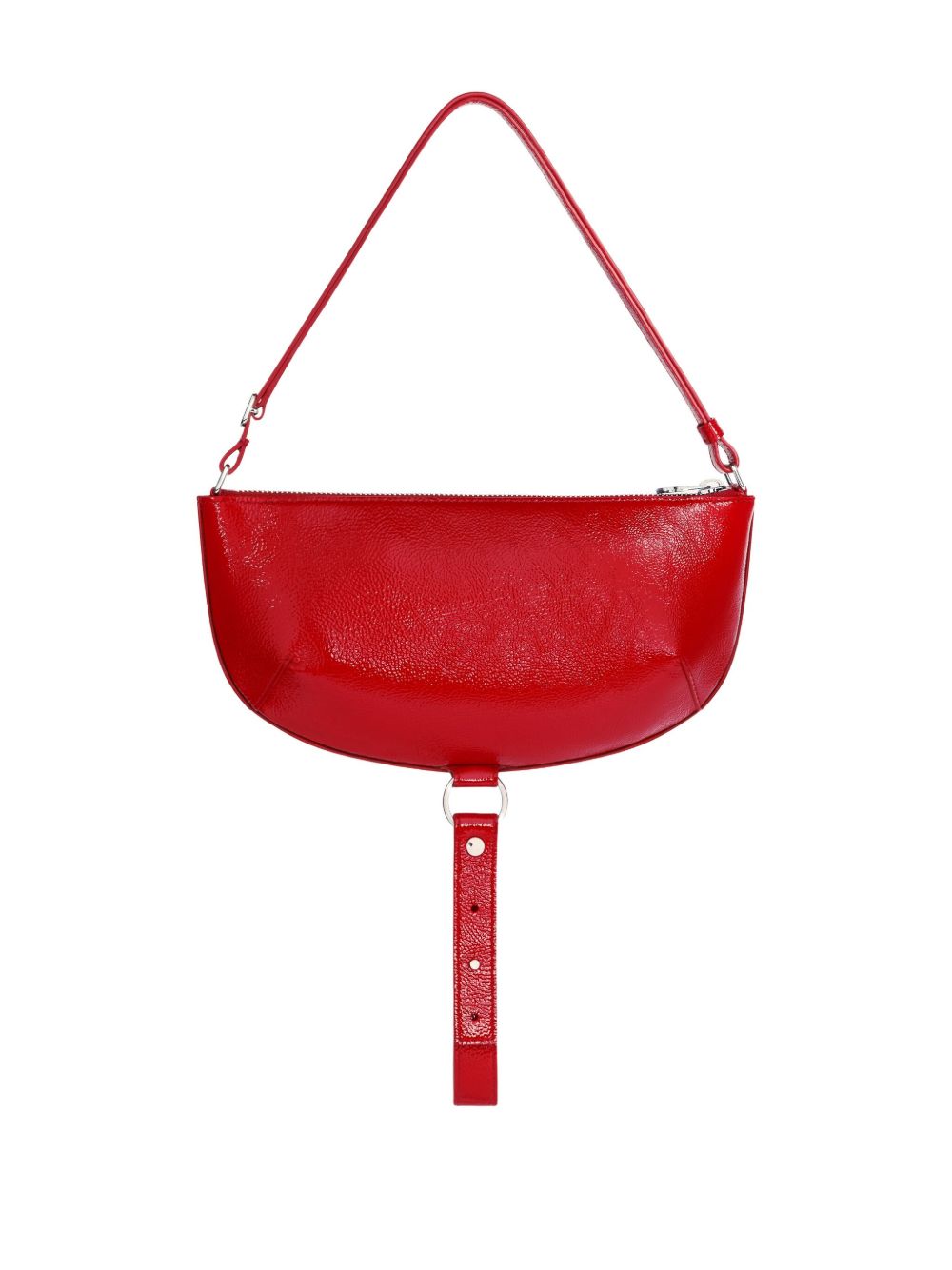 Red Curved Shoulder Bag
