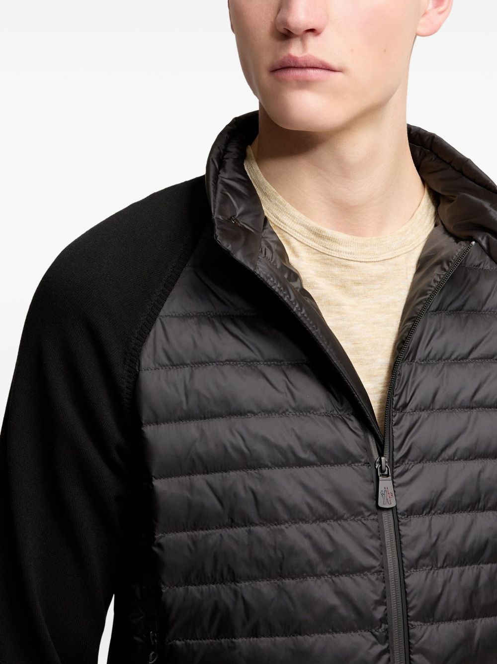 Quilted Front and Back Knit Sweater