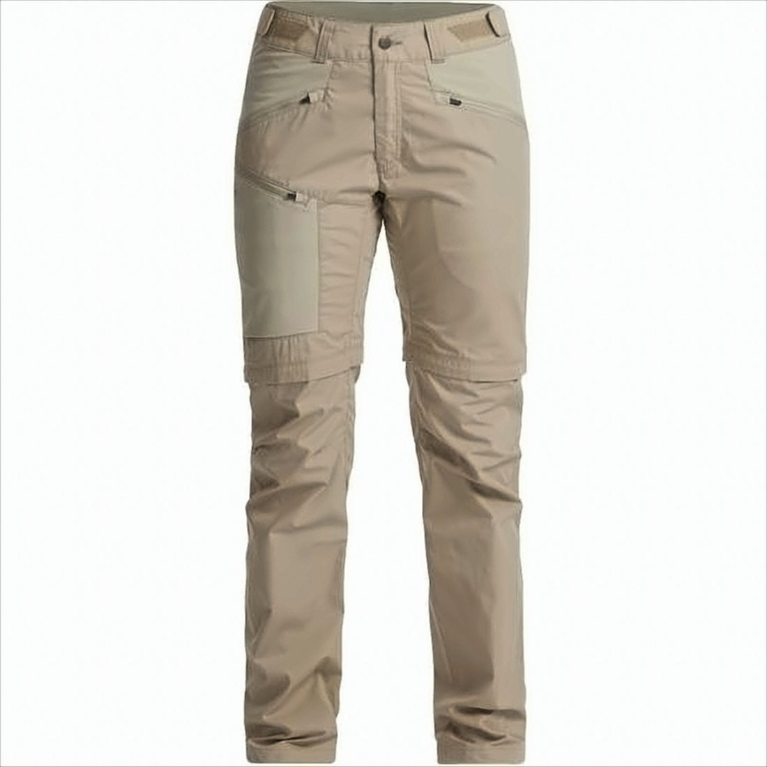 Straight-Fit Pants With Zippered Pockets And Reinforced Knee Panels