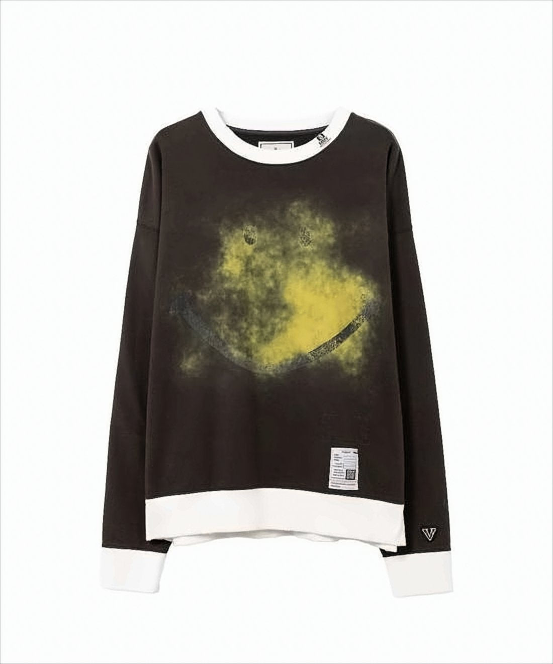 Long-Sleeve T-Shirt with Abstract Graphic Design