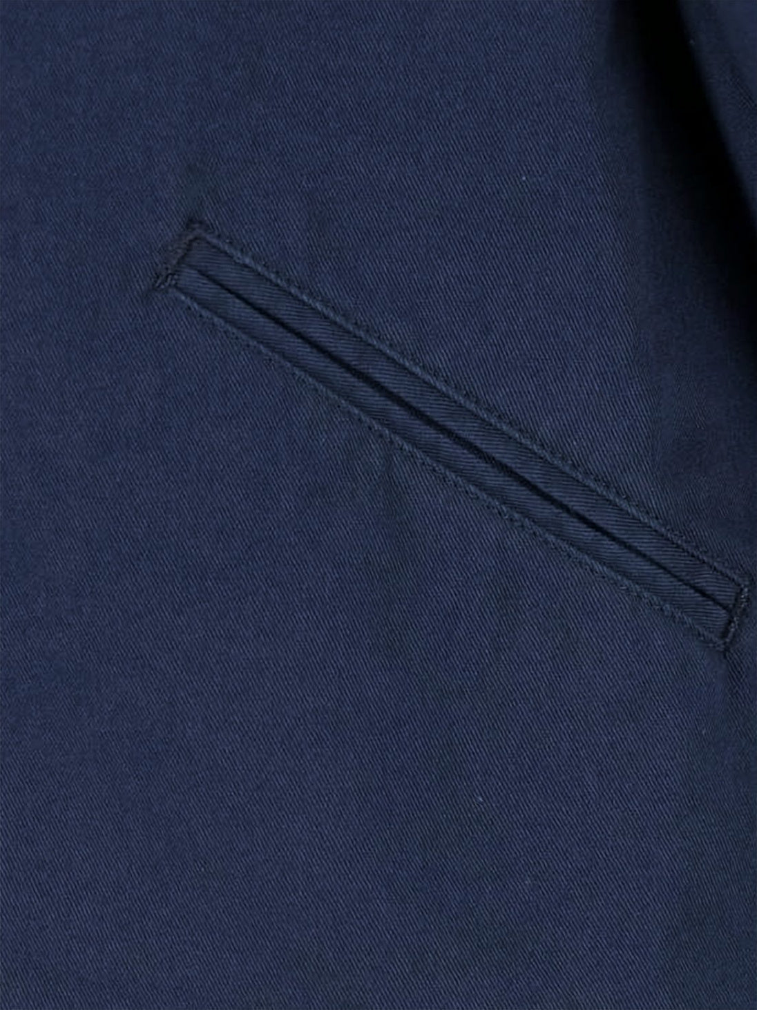 Cropped Boxy Blue Jacket with Contrasting Collar