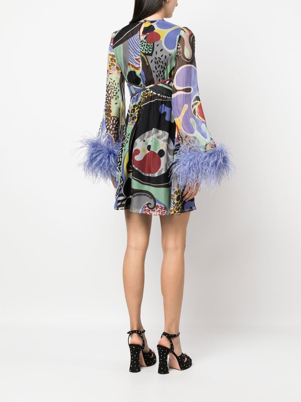 Psychedelic Print Mini Dress