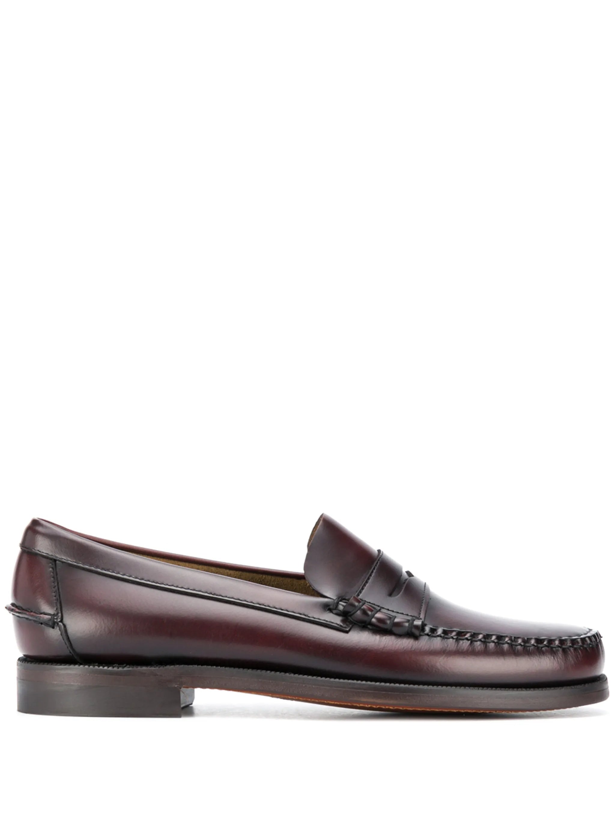 Burgundy Classic Dan Leather Penny Loafers