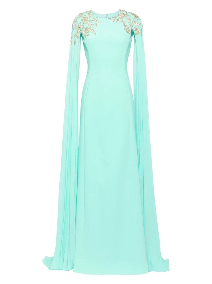 Embellished Crepe Kaftan