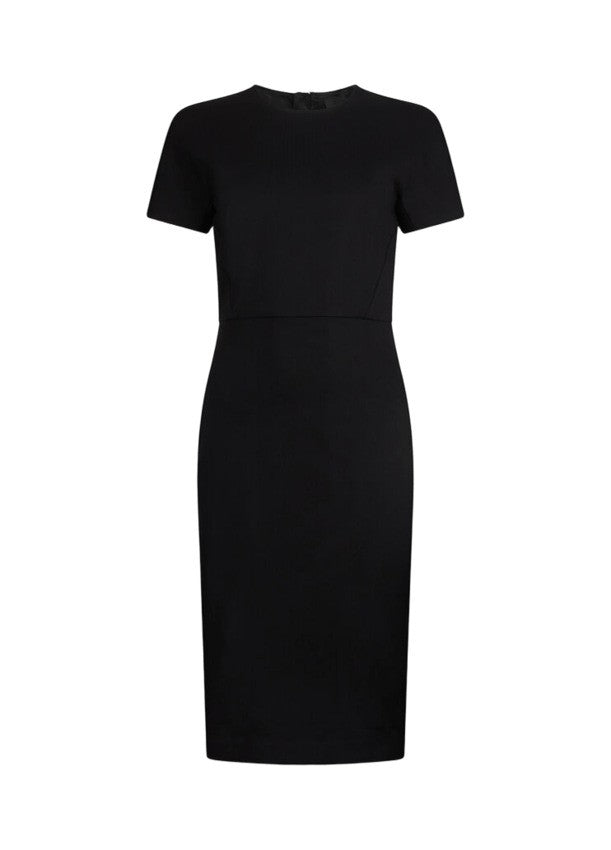 Midi-Length Sheath Dress In Compact Milano Knit