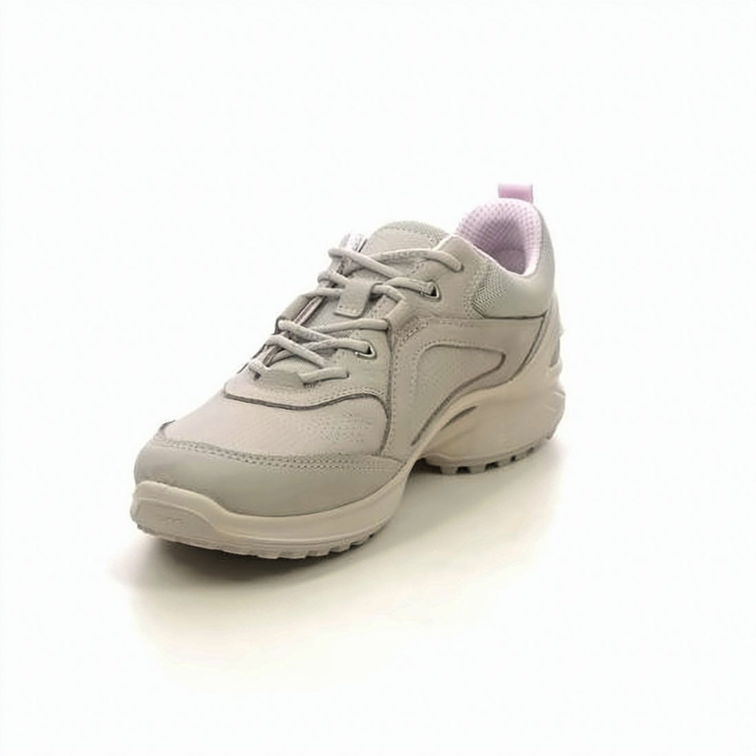 Perforated Leather and Fabric Sneakers with Rubber Sole