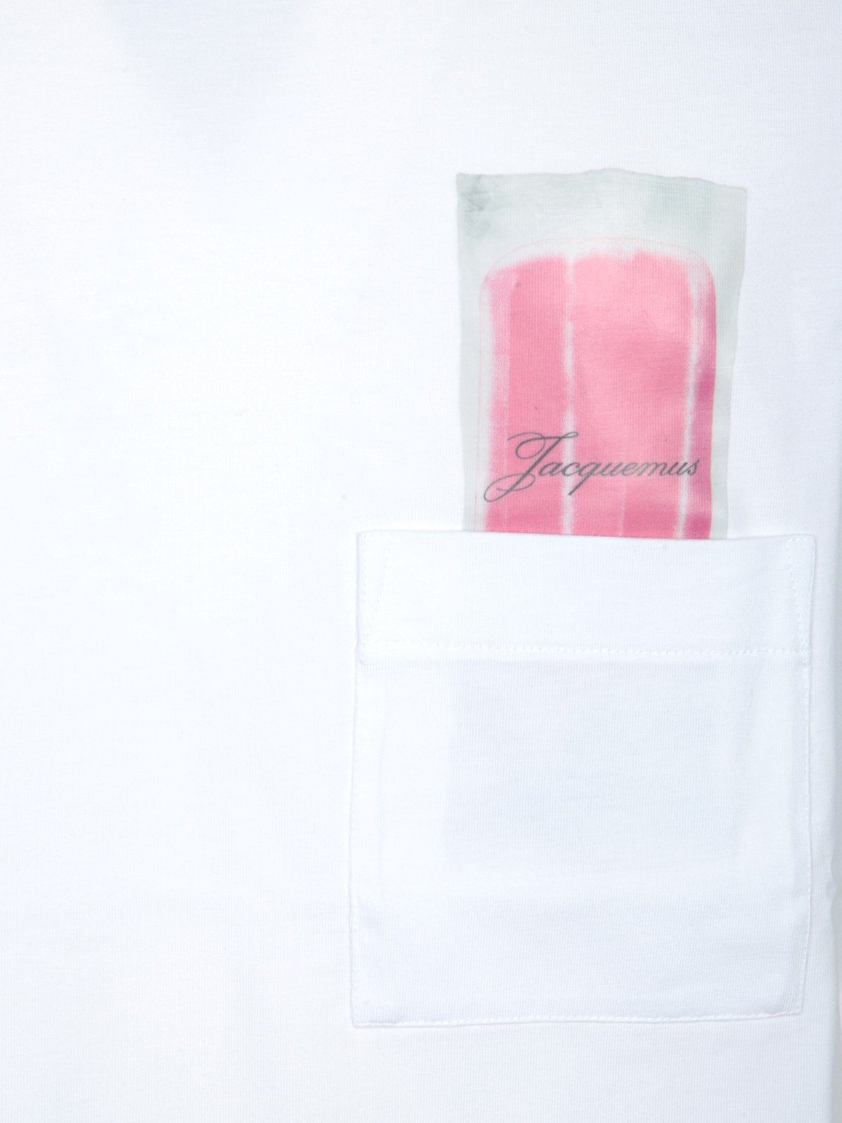 Short-Sleeved Cotton T-Shirt With Subtle Graphic Detail
