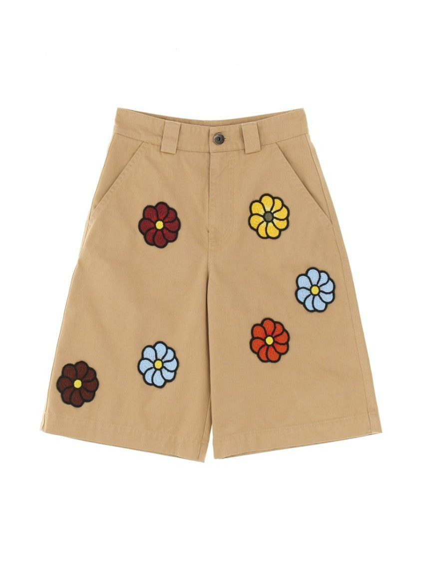 Relaxed Fit Knee-Length Bermuda Shorts