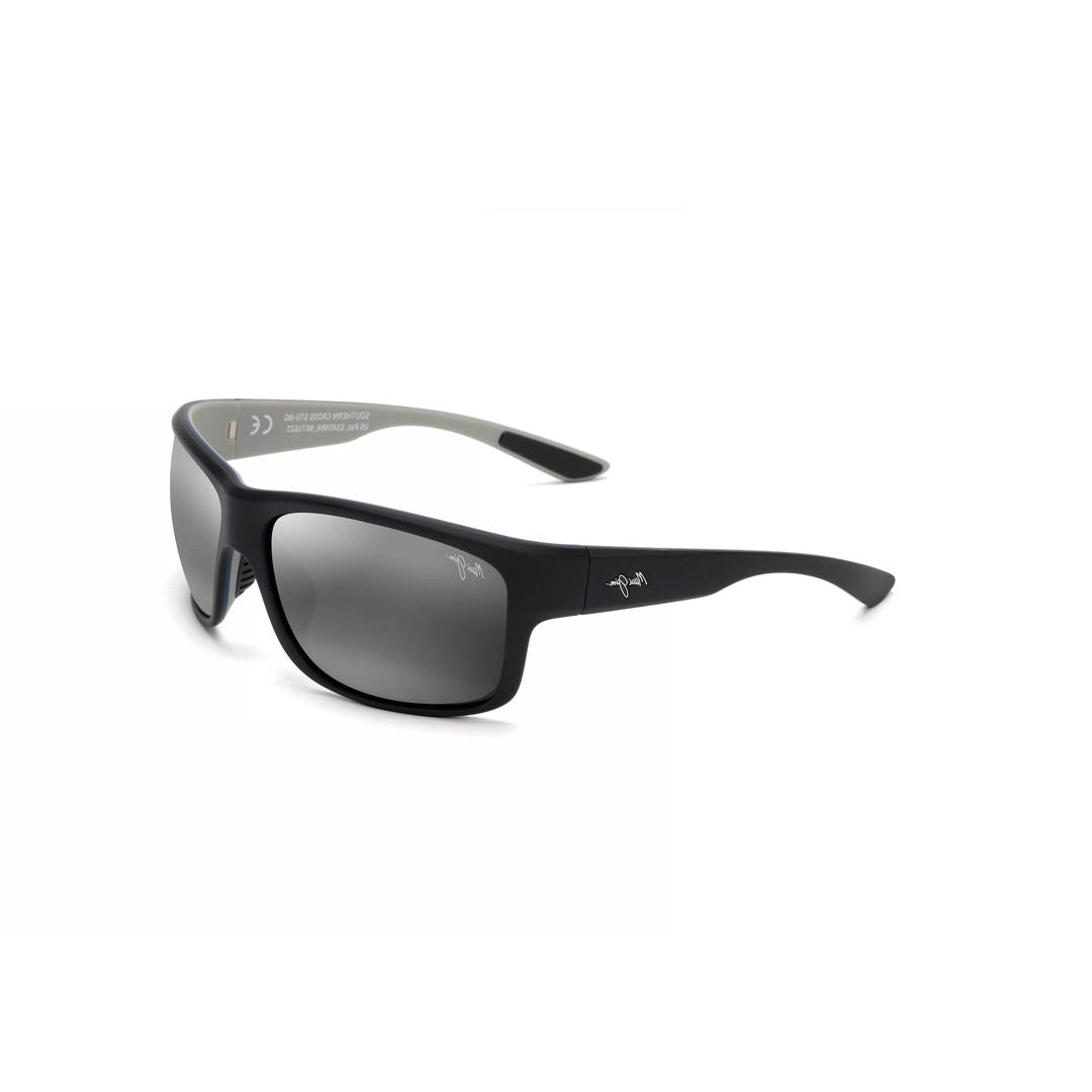 Southern Cross Rectangular Frame Sunglasses with Matte Black Finish