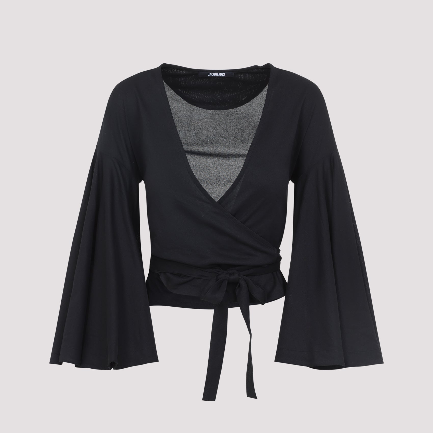 Deep V-Neck Wrap Top