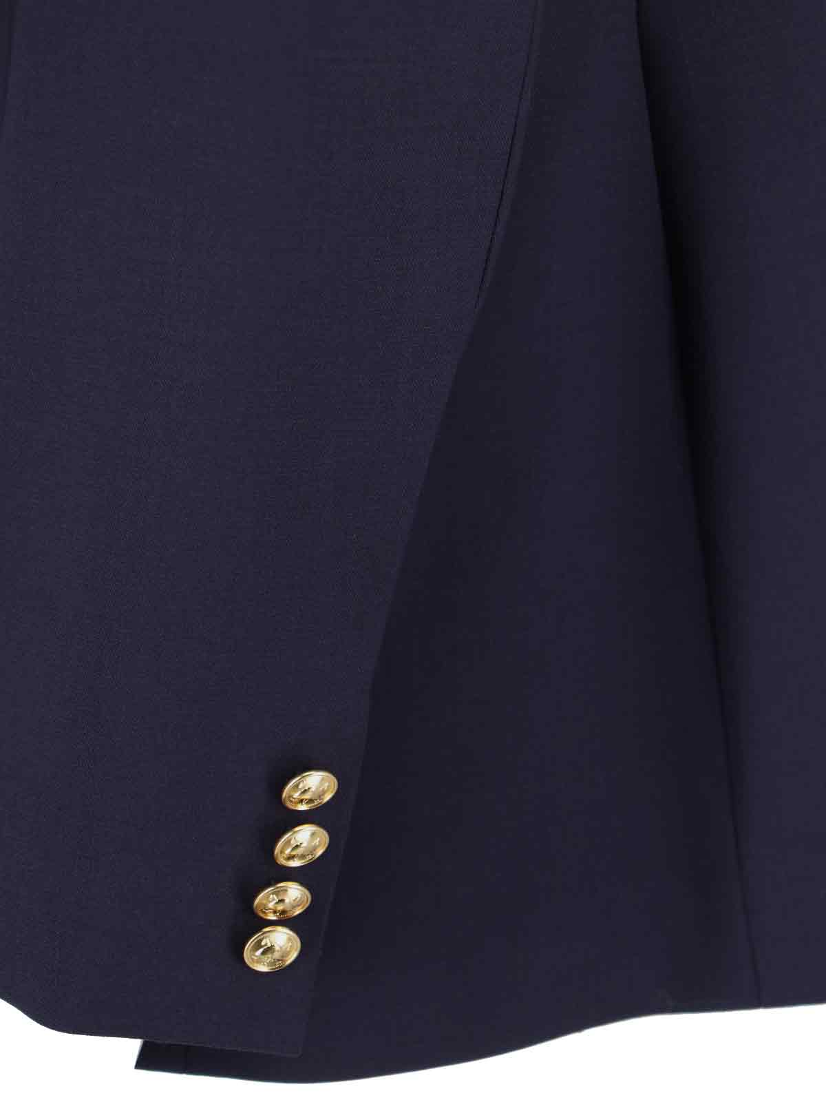 Double-Breasted Wool Blazer with Tailored Fit