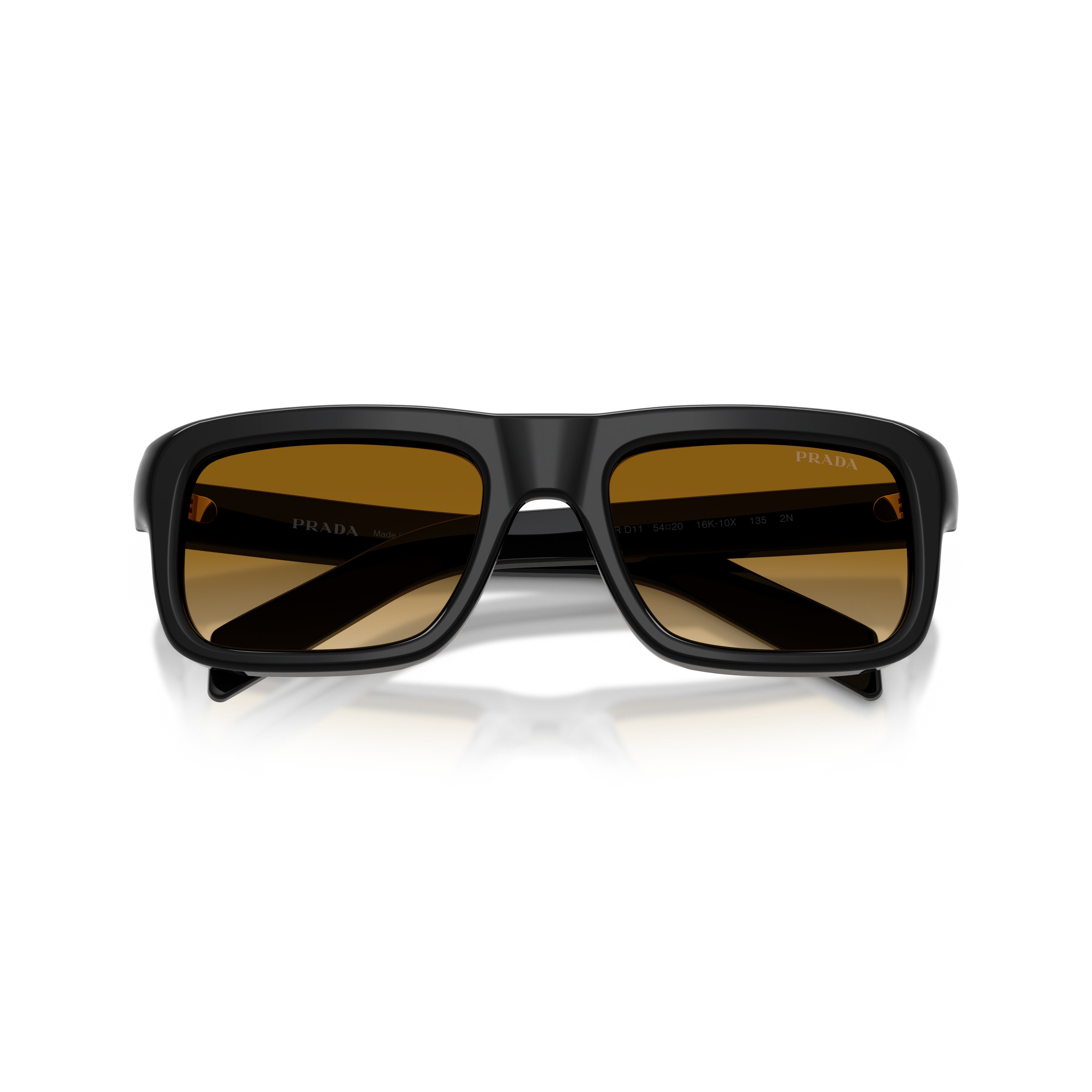0pr D11s Glossy Black Acetate Sunglasses