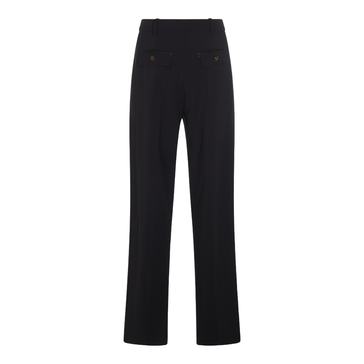 Straight-Leg Trousers with High Waist