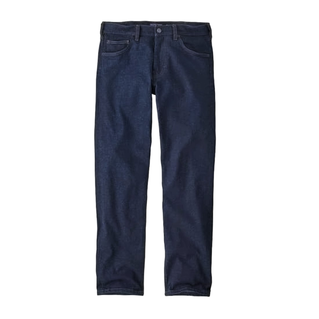 Straight-Leg Blue Pants with Classic Five-Pocket Design
