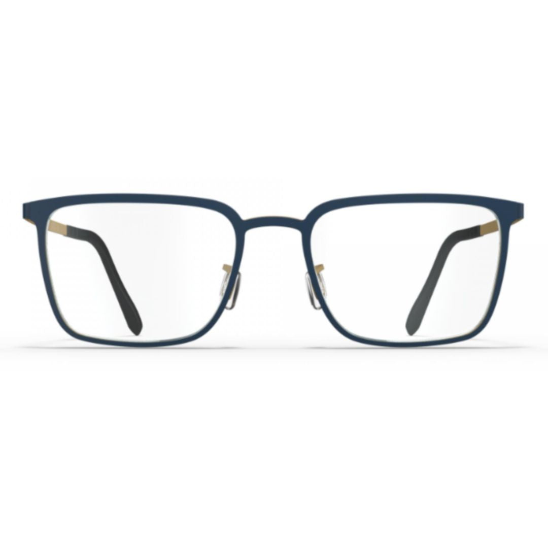 Bf1084 Dover Rectangular Matte Blue Eyeglasses with Adjustable Nose Pads