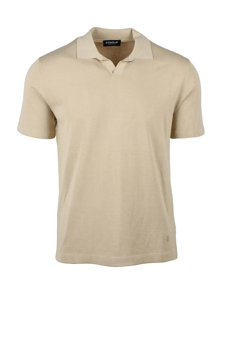 Knit Polo Shirt - Beige