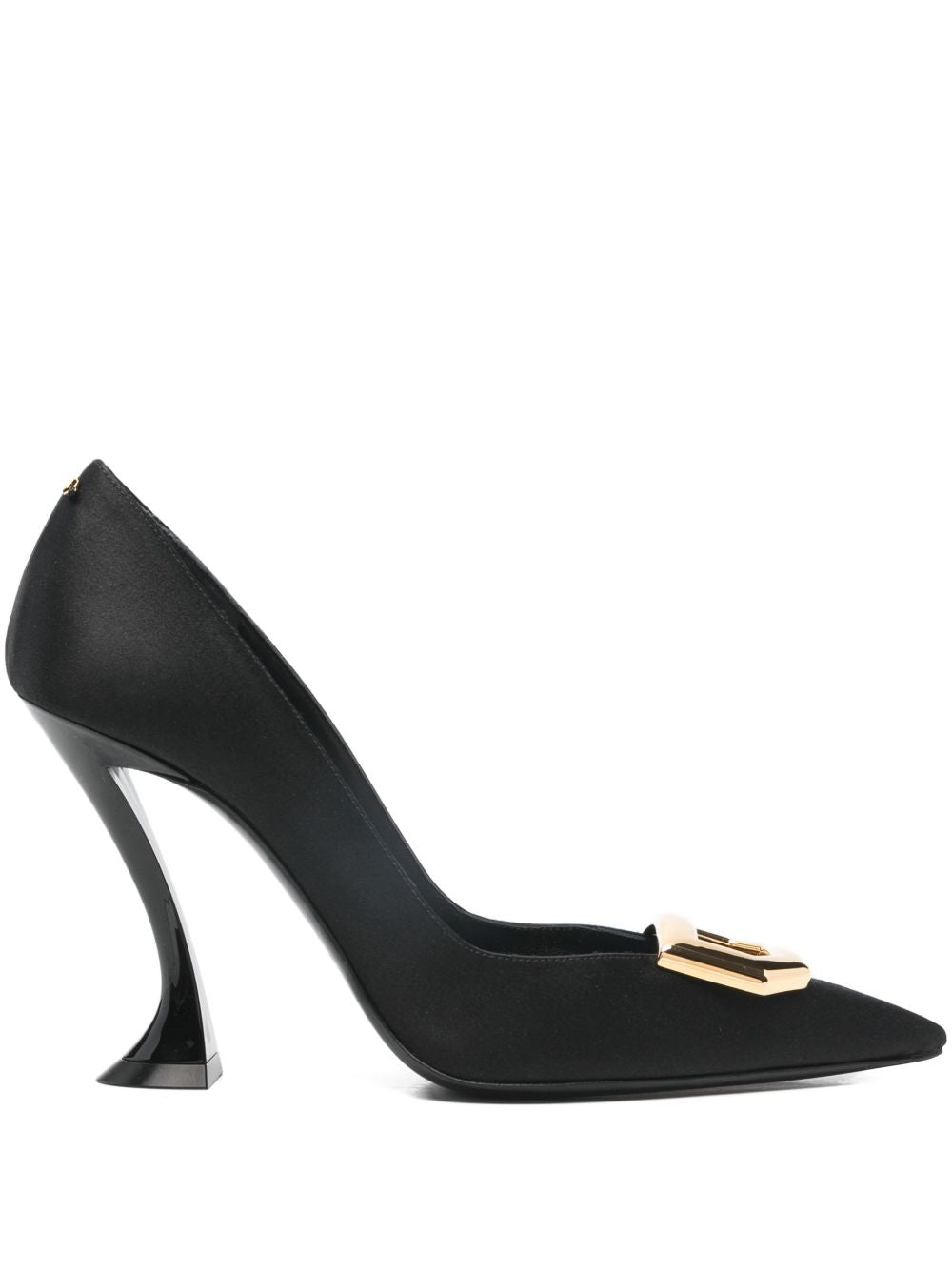 Pointed Toe Pumps With Sculpted Heel