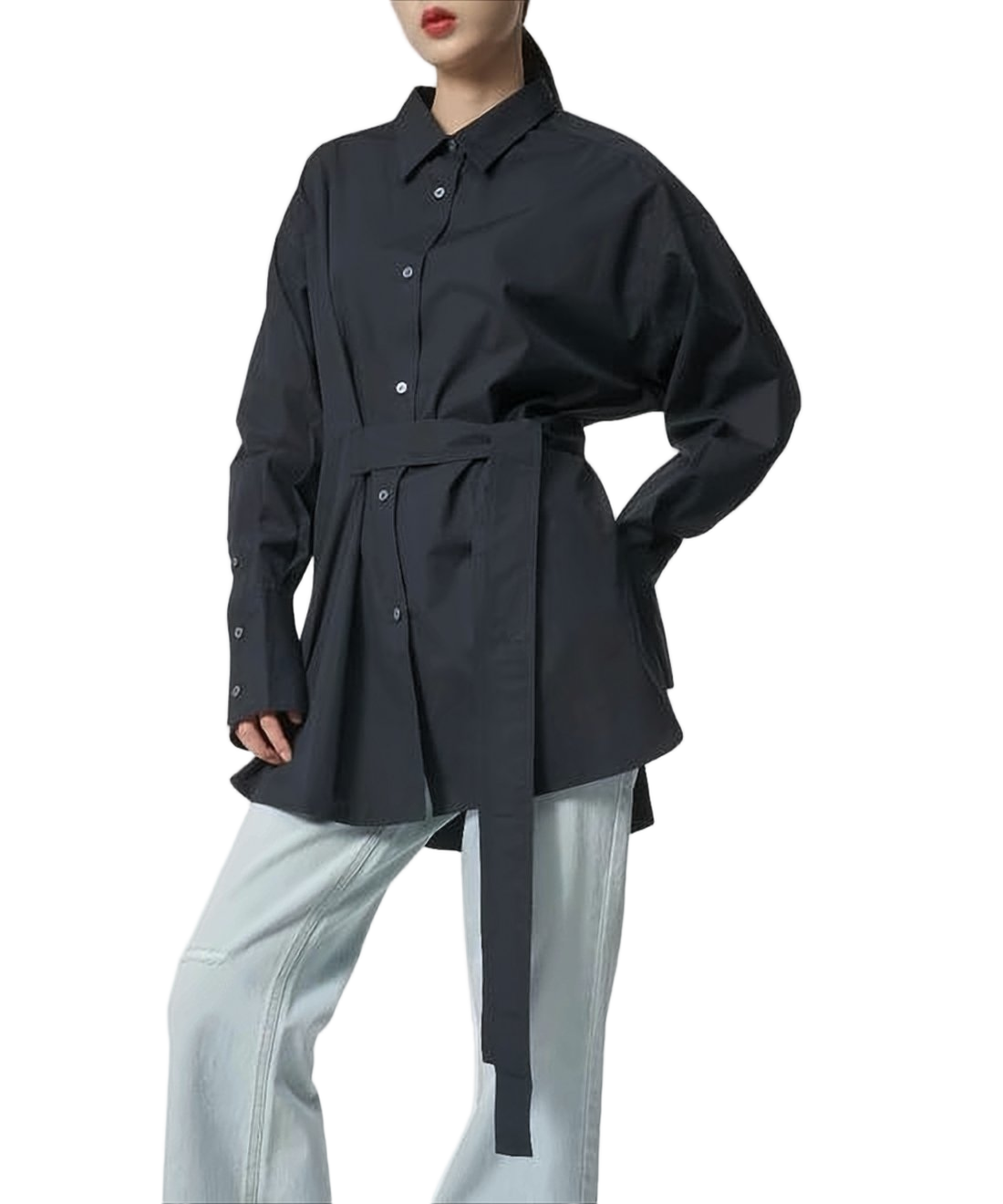 Structured Cotton Blouse with Tailored Silhouette