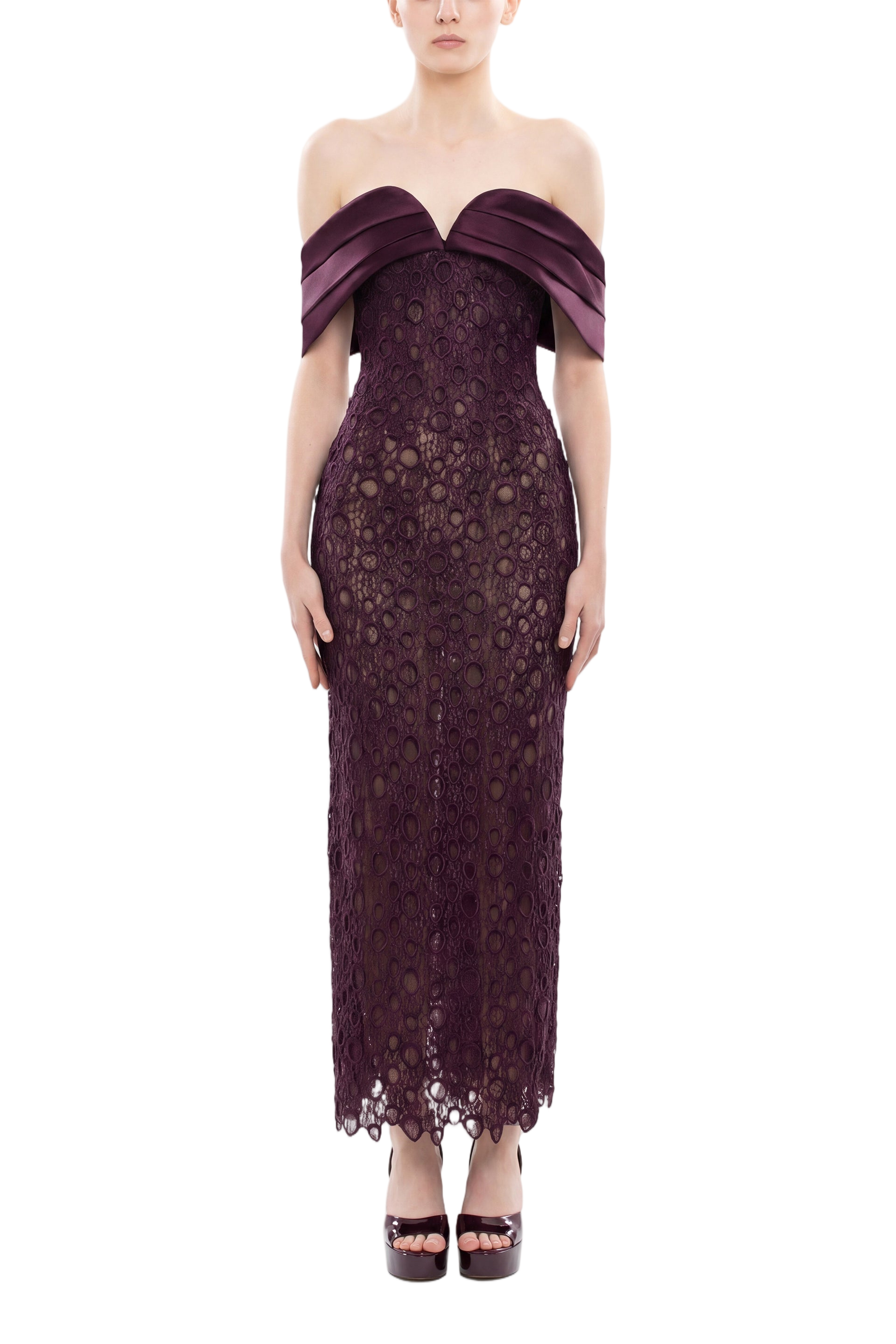 Midi Guipure Dress