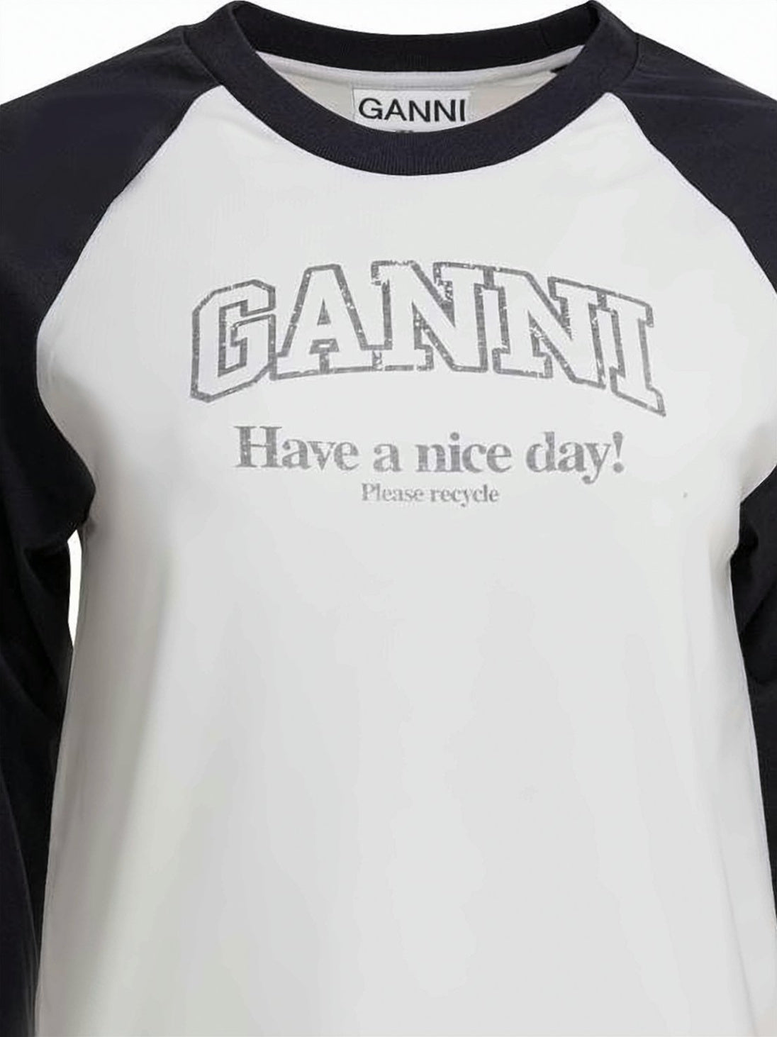 Baseball-Style T-Shirt with Contrasting Sleeves
