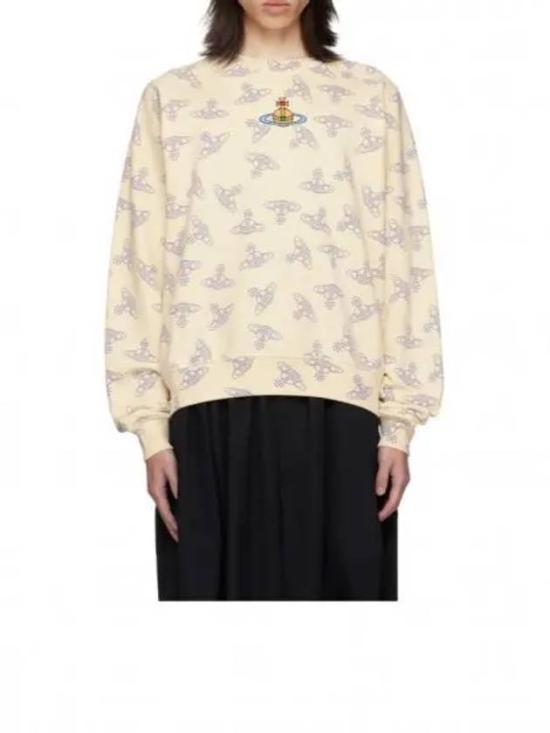 Relaxed Fit Pullover Sweatshirt with Orb Motif