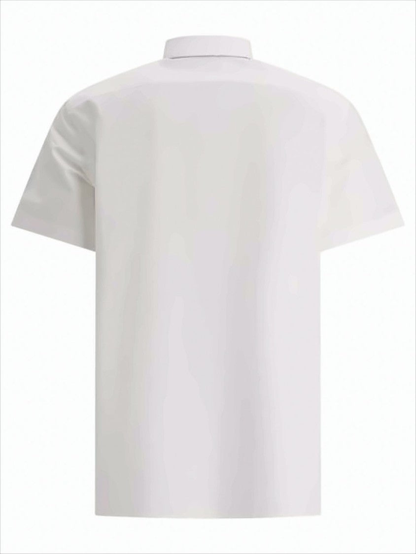 Minimalist White Short-Sleeved Shirt