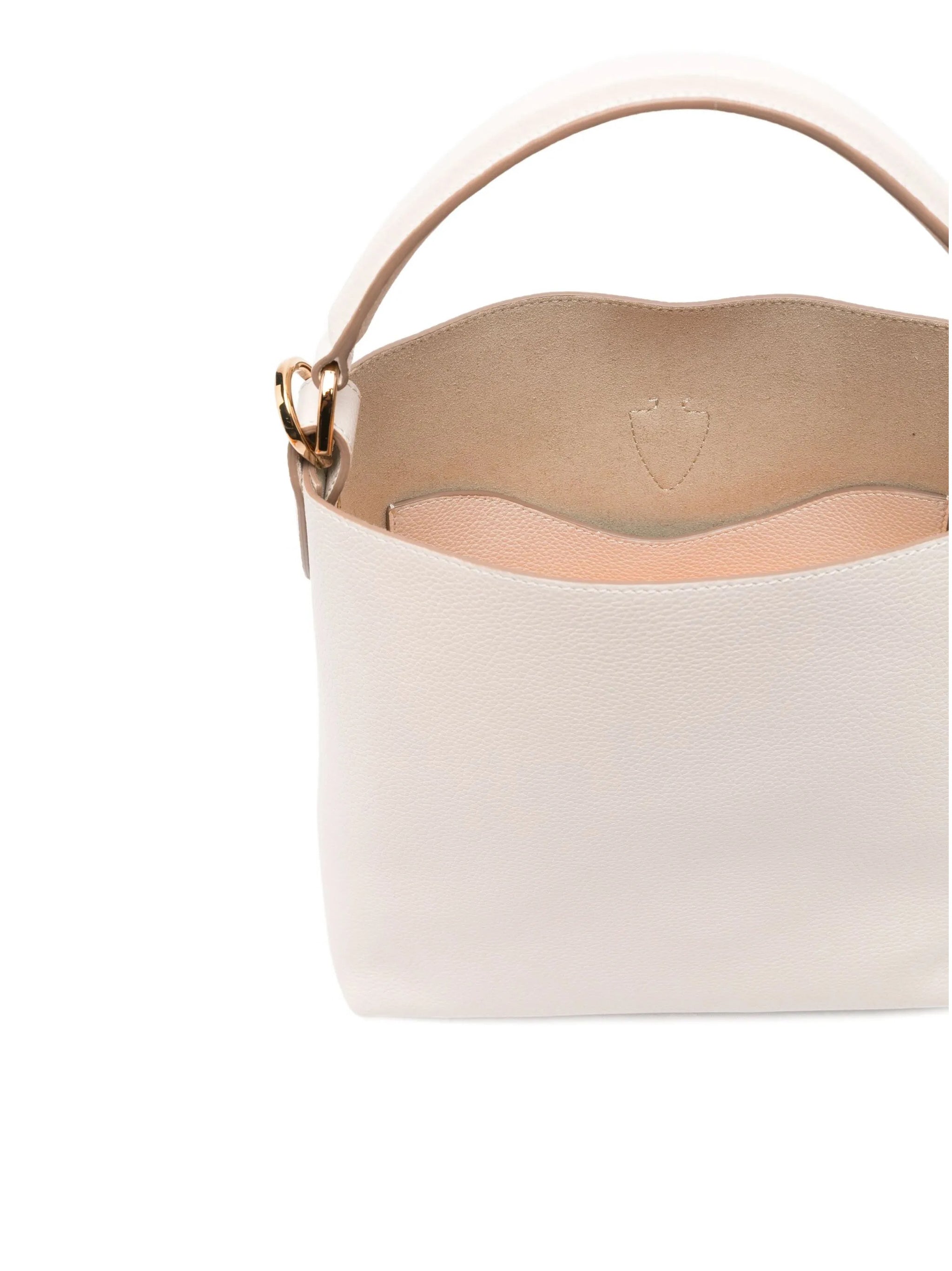 Neutral Secchiello T Timeless Pebbled Handbag