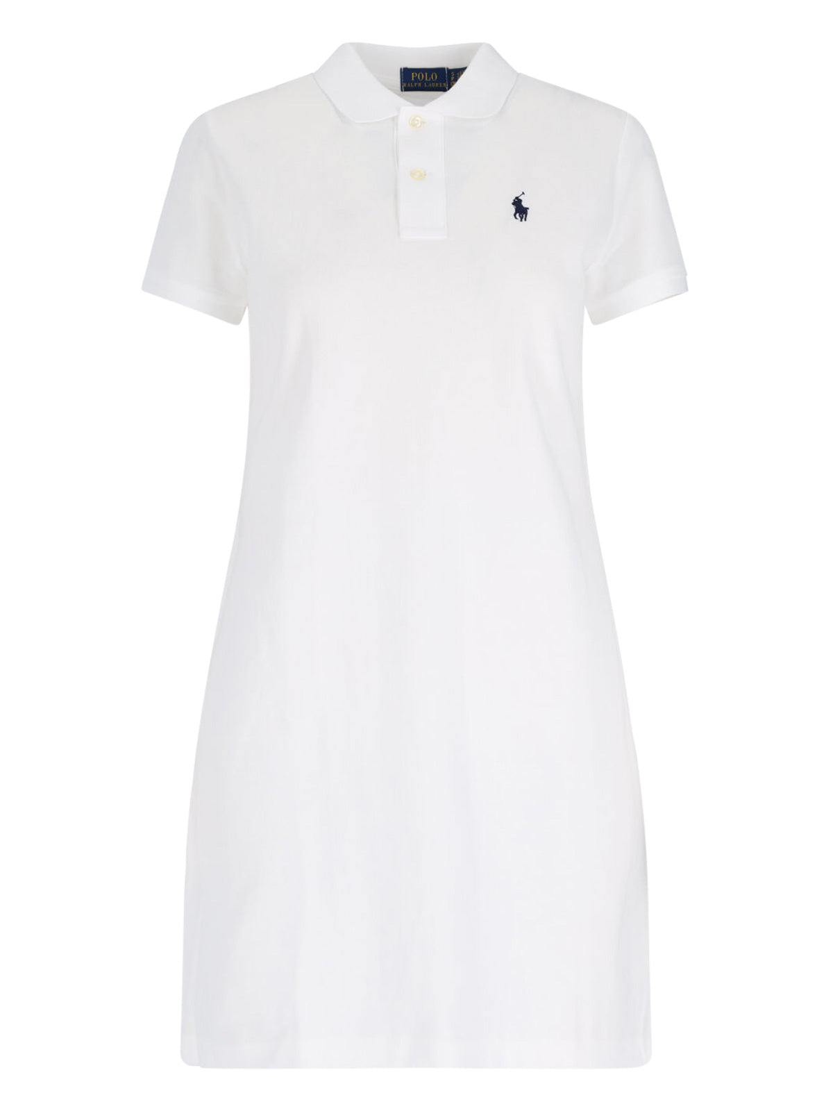 Logo Midi Dress – White