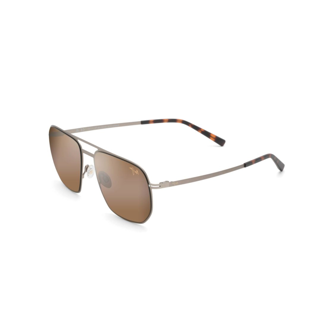 Sharks Cove Rectangular Frame Sunglasses with Tortoiseshell Temples