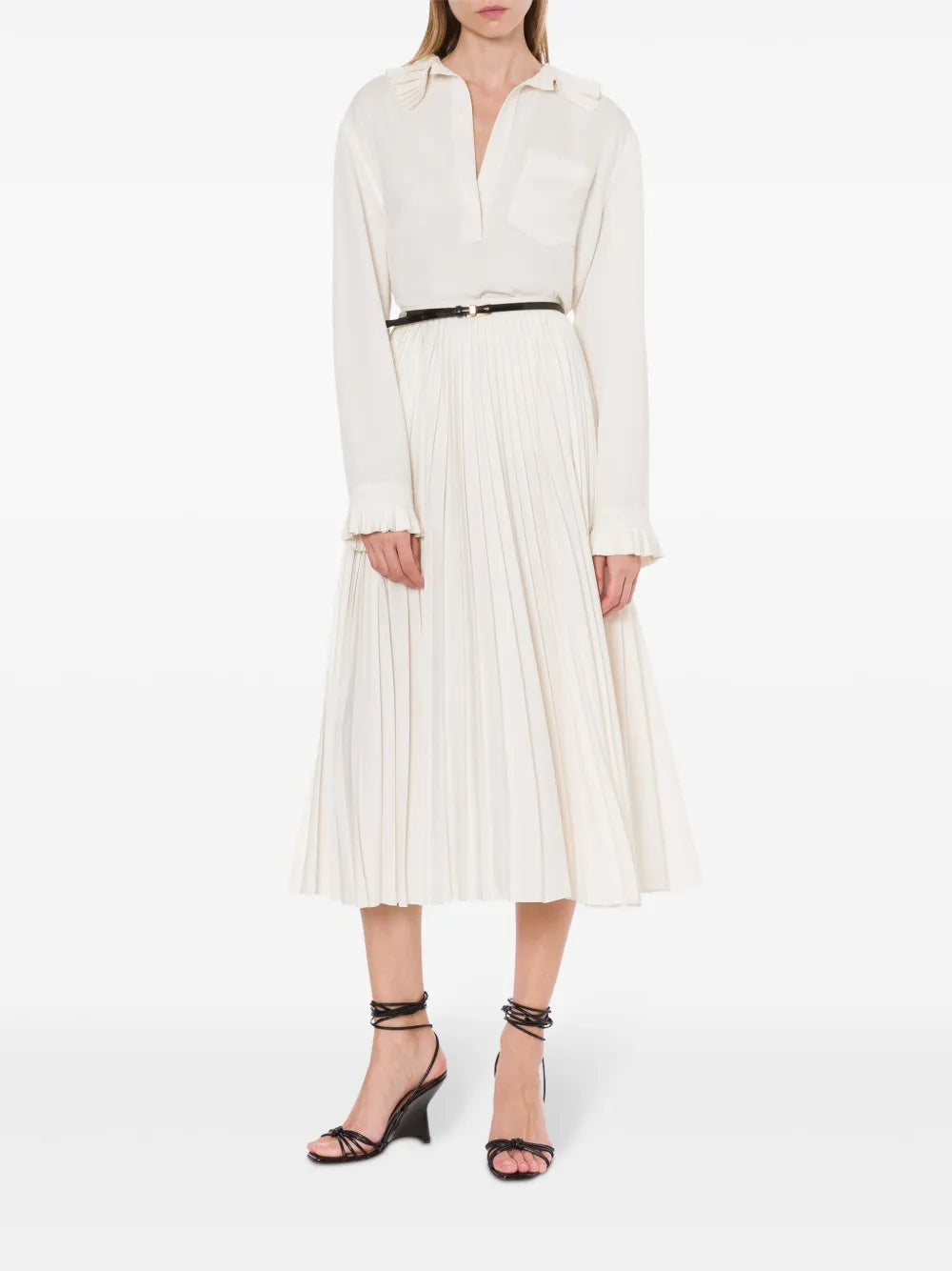 Tailored Button-Down Camicia With Pointed Collar