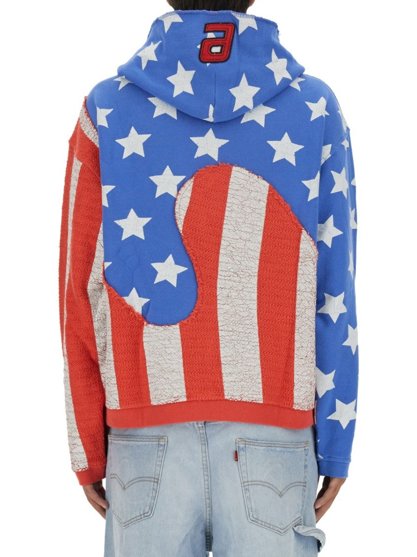 "Stars And Stripes Swirl" Sweatshirt