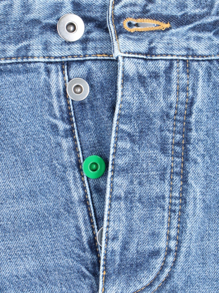 Wide-Leg Jeans With Medium Rise And Tool Loop