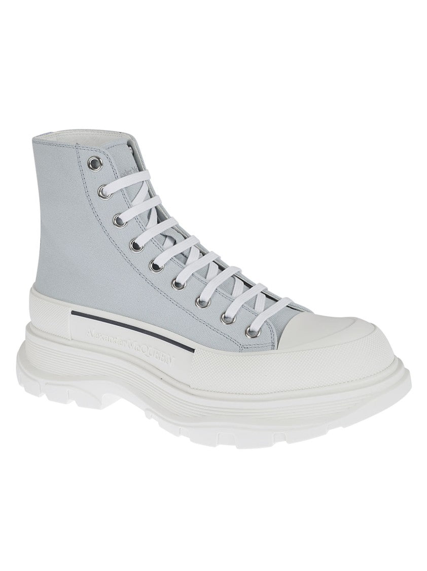 High-Top Sneakers In Smooth Calf Leather