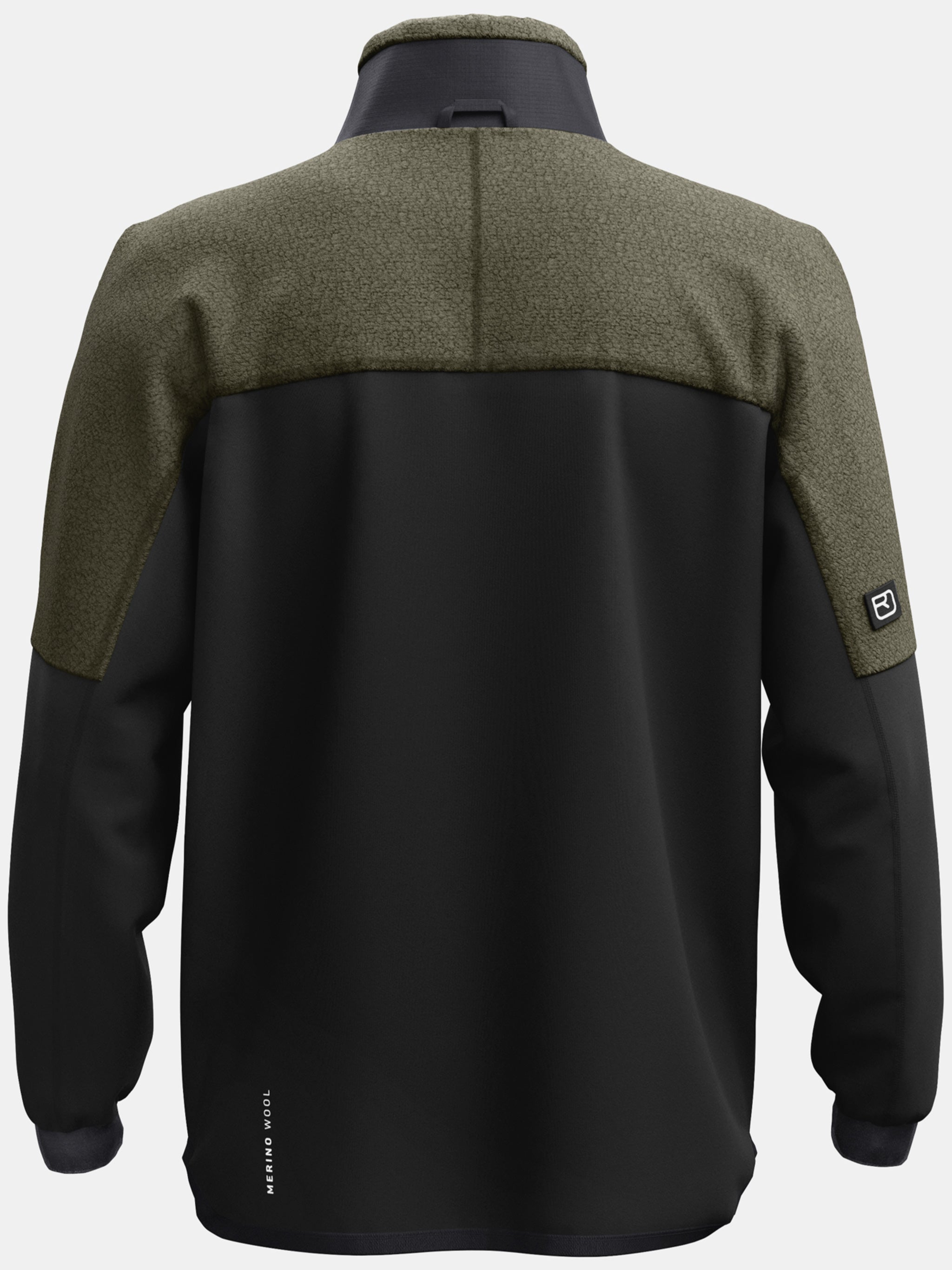 Green Fleece Teddy Two Tone Ski Jacket
