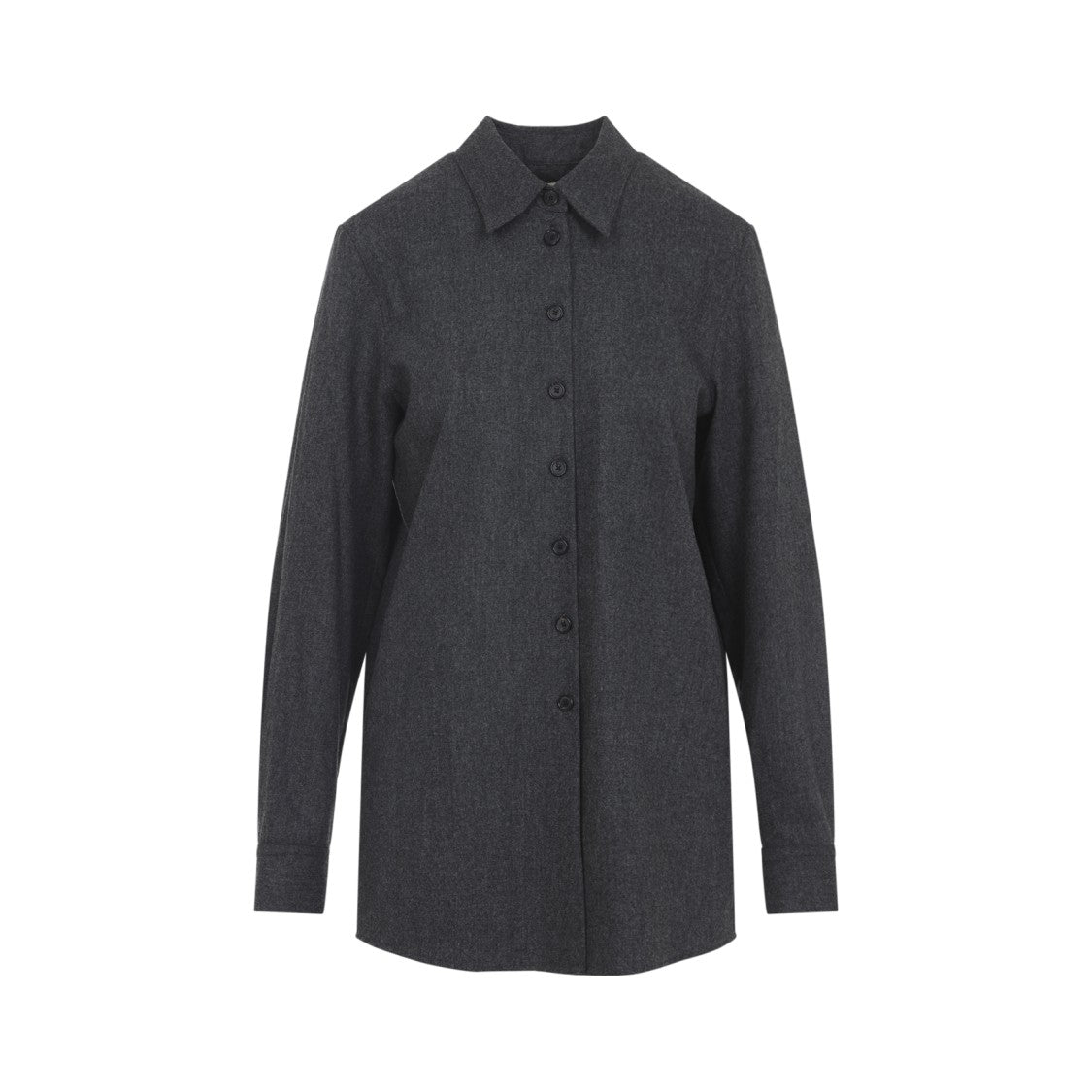 Classic Button-Down Shirt In Luxurious Wool-Cashmere Blend