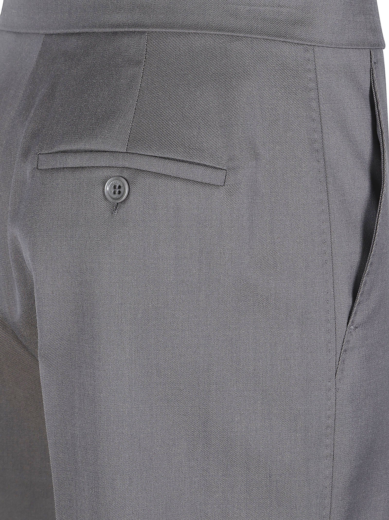 Tailored Grey Shorts with Structured Desig