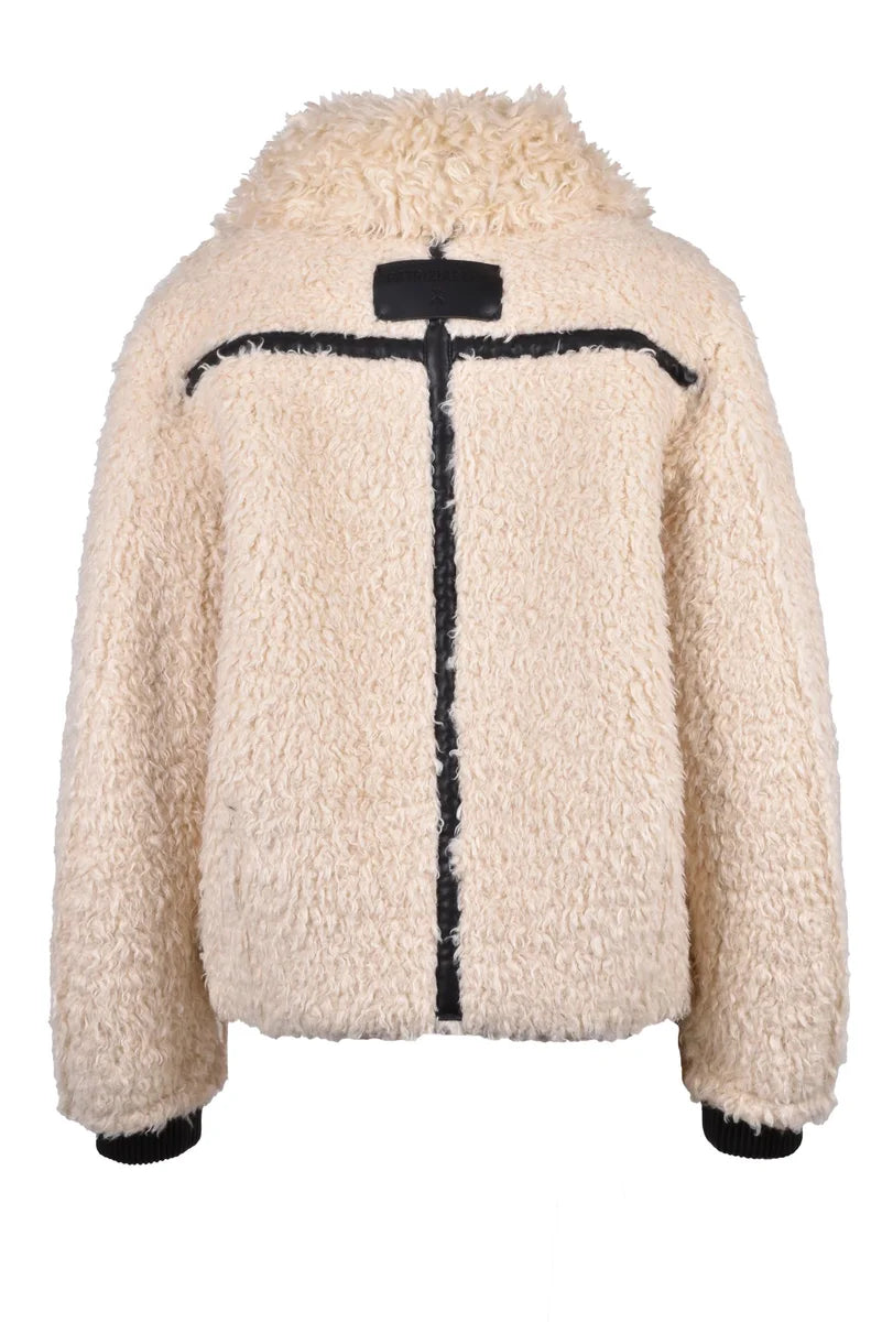 Teddy Jacket - White/Black