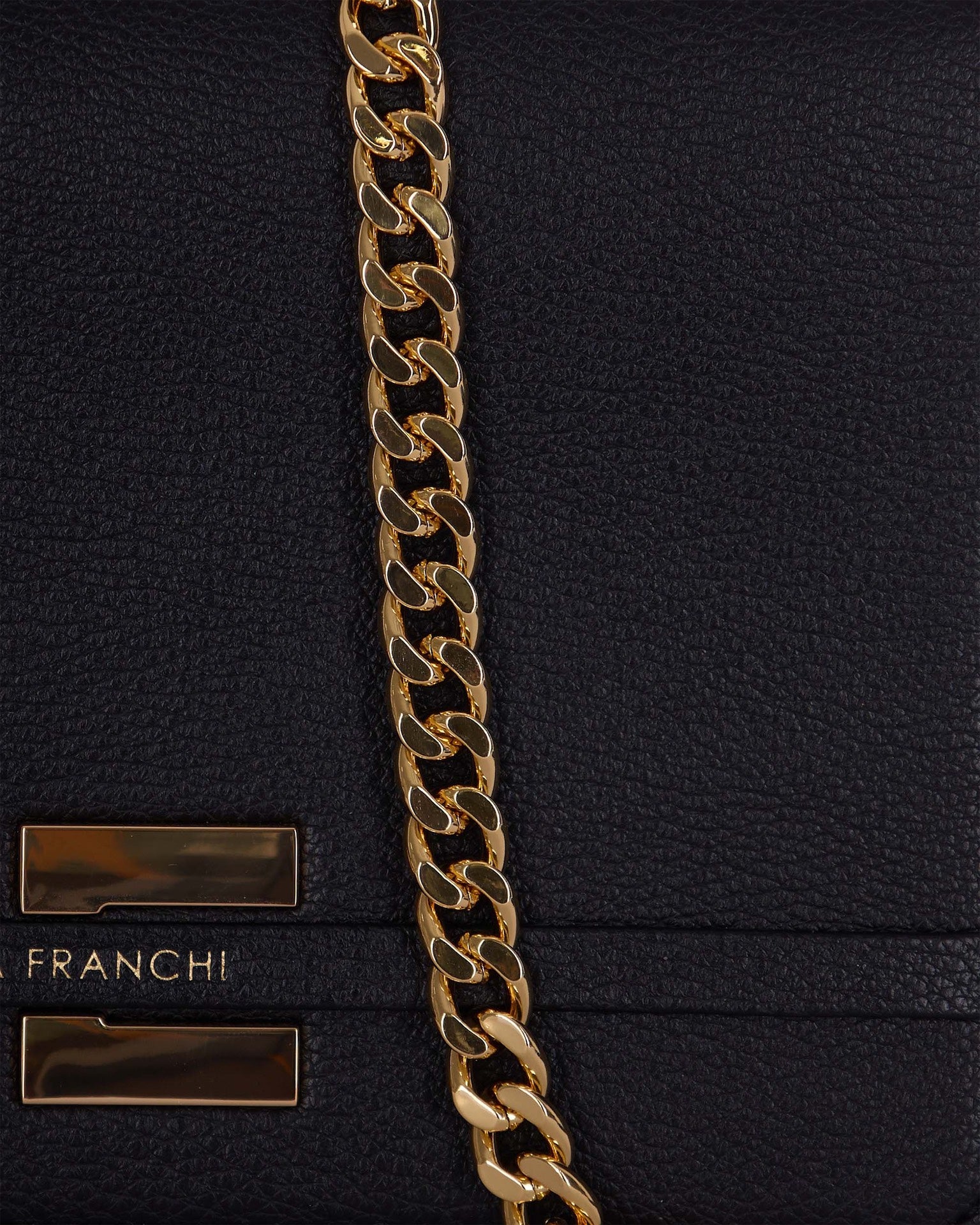 Black Bag With Gold Details