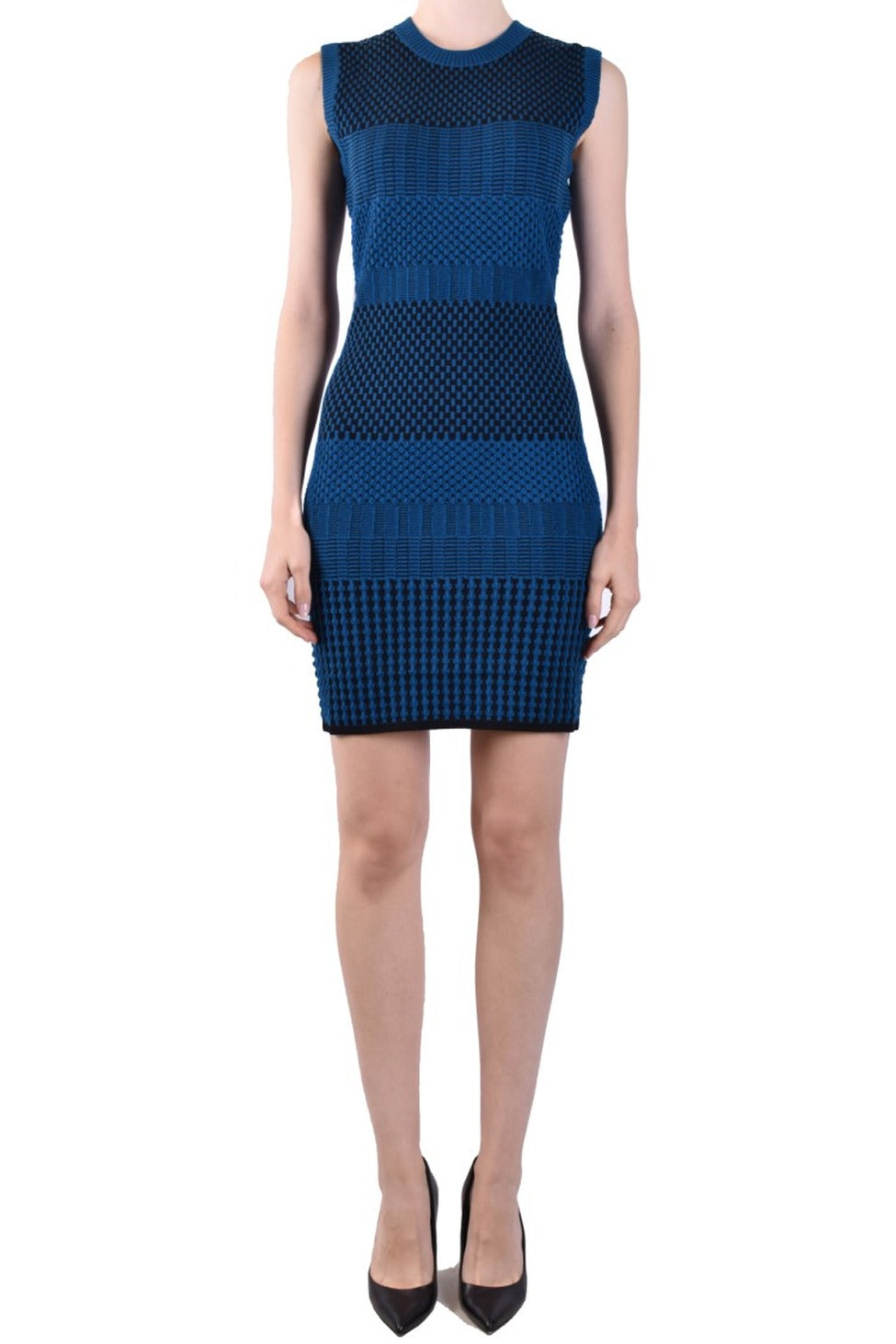 Textured Bodycon Dress With Knit Design And Silhouette