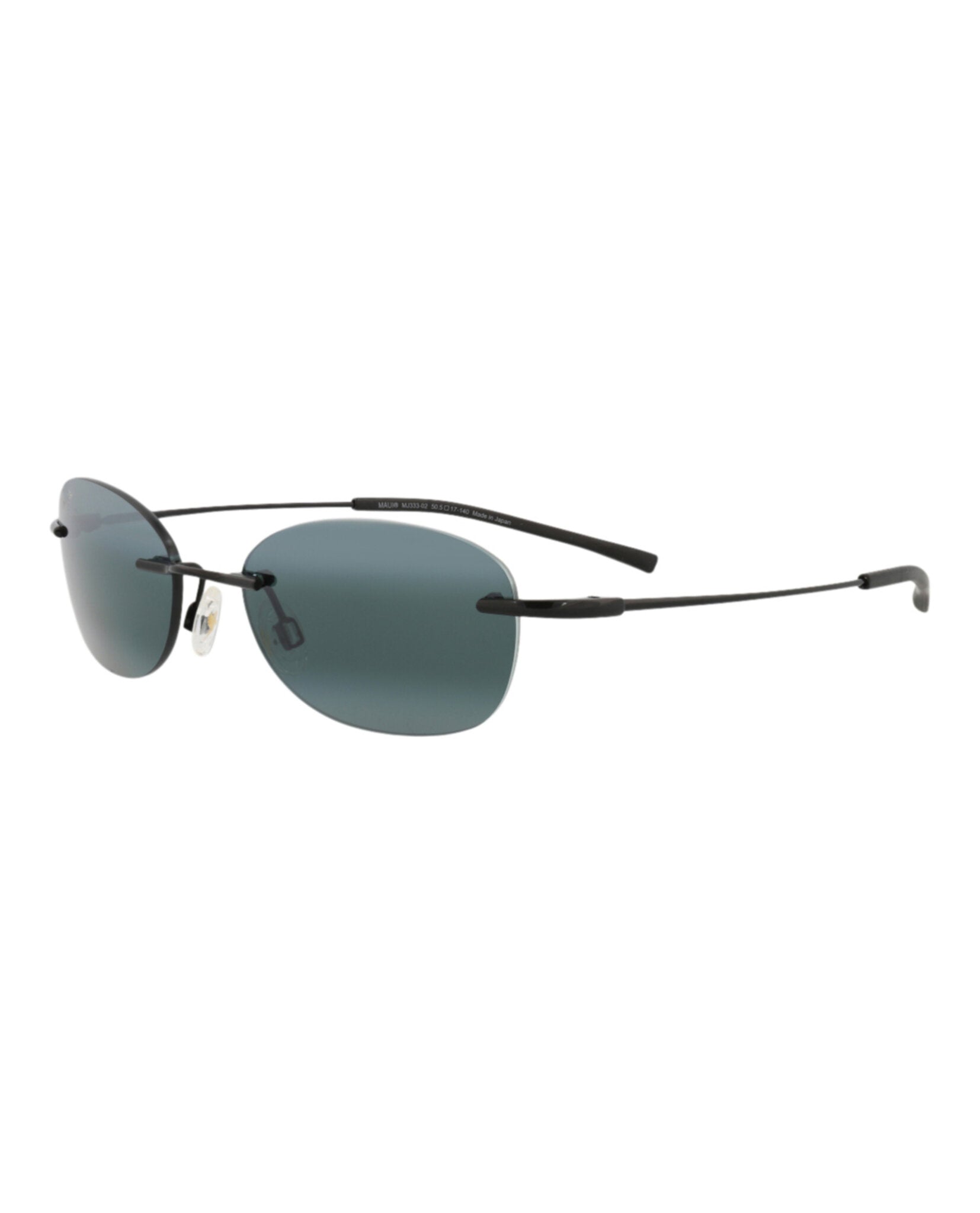 Round-Frame Memory Metal Sunglasses