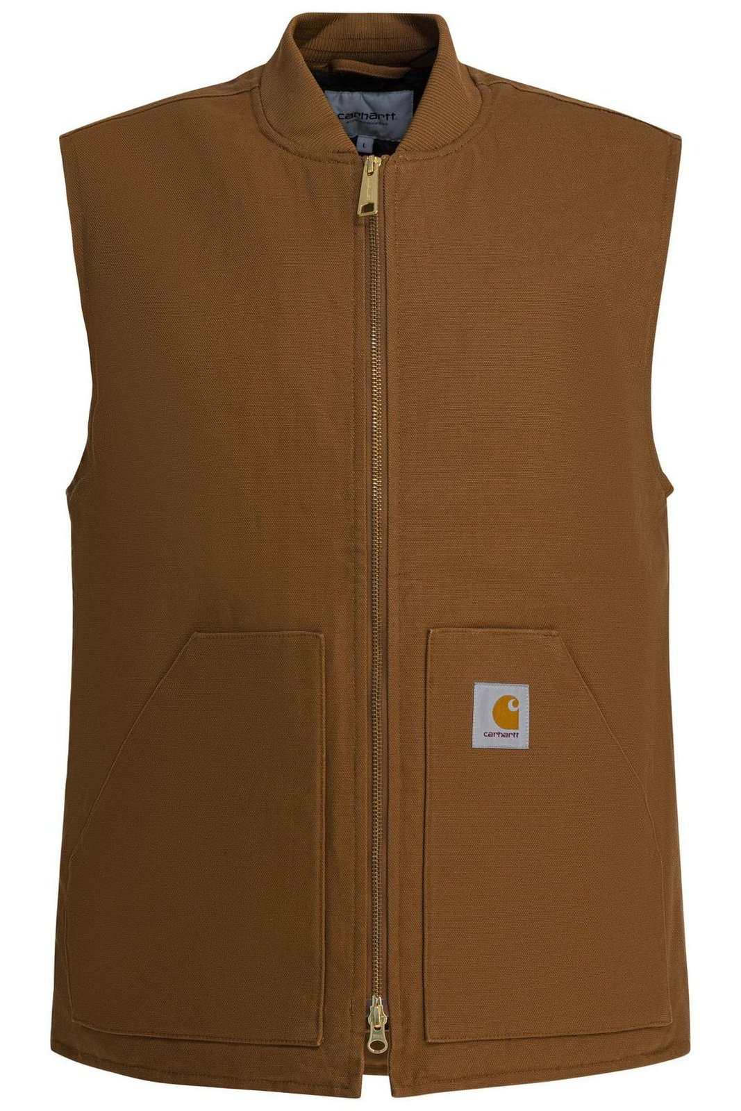 Ribbed Collar Vest with Textured Finish