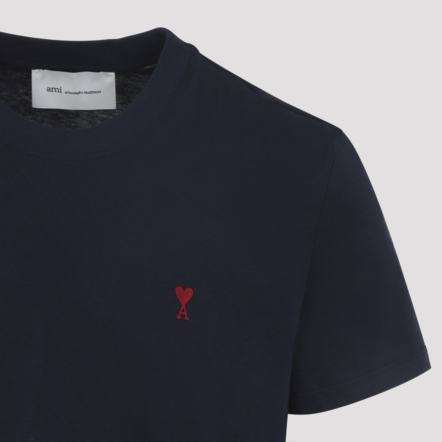 Round Neck Blue Cotton Jersey Shirt