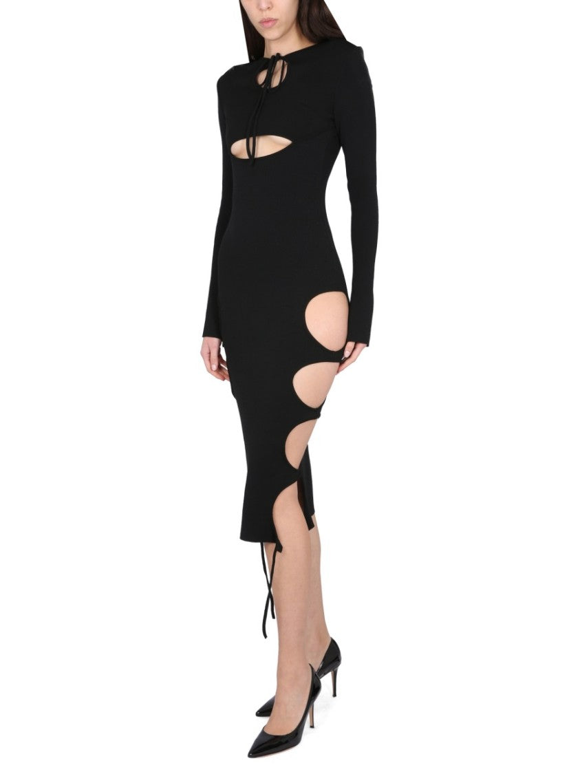 Midi Dress With Cut-Out Details