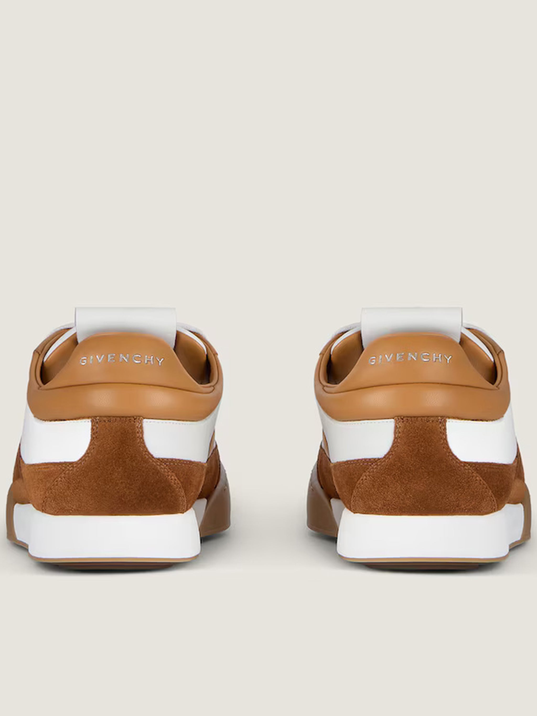 Yard Court White Calf Leather Suede Sneakers