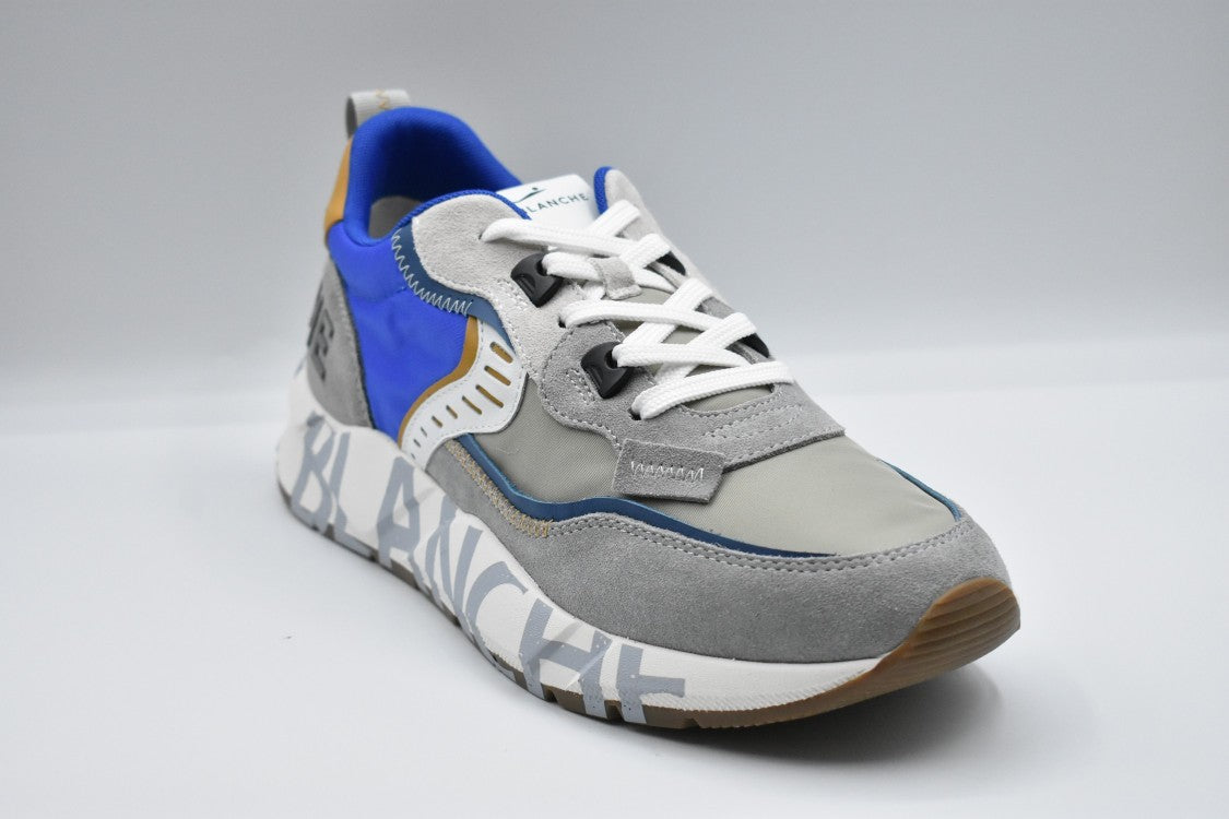 Grey Bluette Low-Top Lace-Up Sneakers