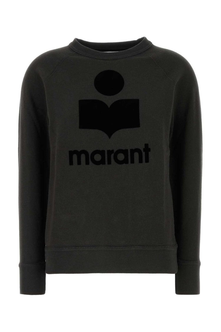 Graphic Logo Long-Sleeve Sweatshirt with Relaxed Fit
